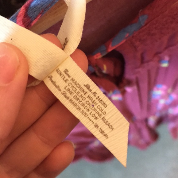 Matilda Jane Art Class Dress Floral Print Mauve Size Extra Small - Picture 7 of 9